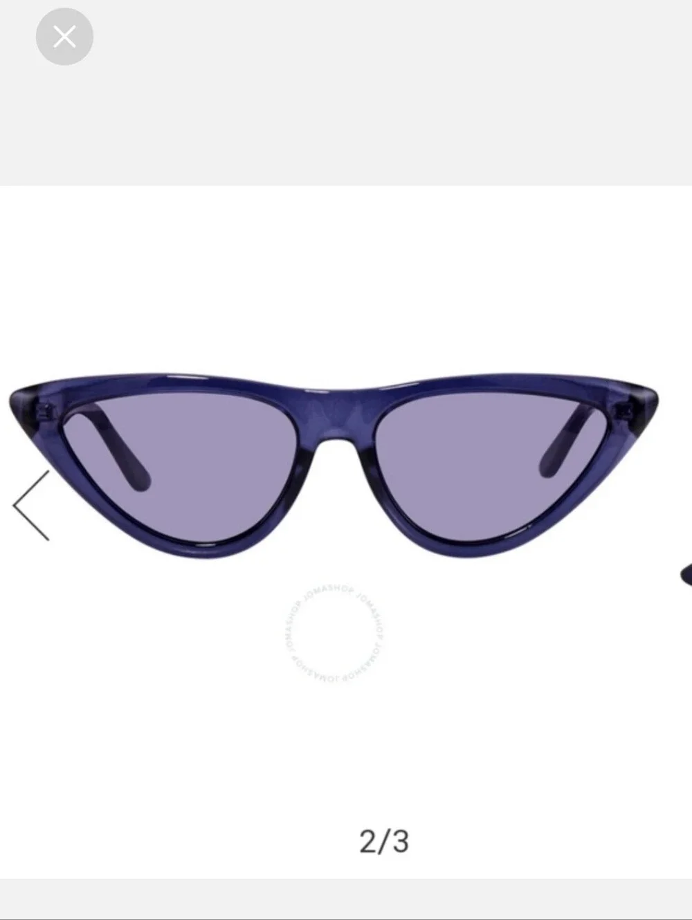 JIMMY CHOO X Sienna Miller sparks Purple cat-eye sunglasses New Without Case